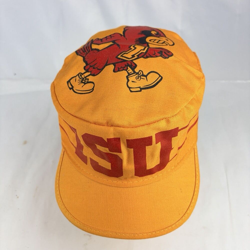 Vintage Iowa State Cyclones Hat Painter's Cap Adjustable ISU NCAA Rare NWT